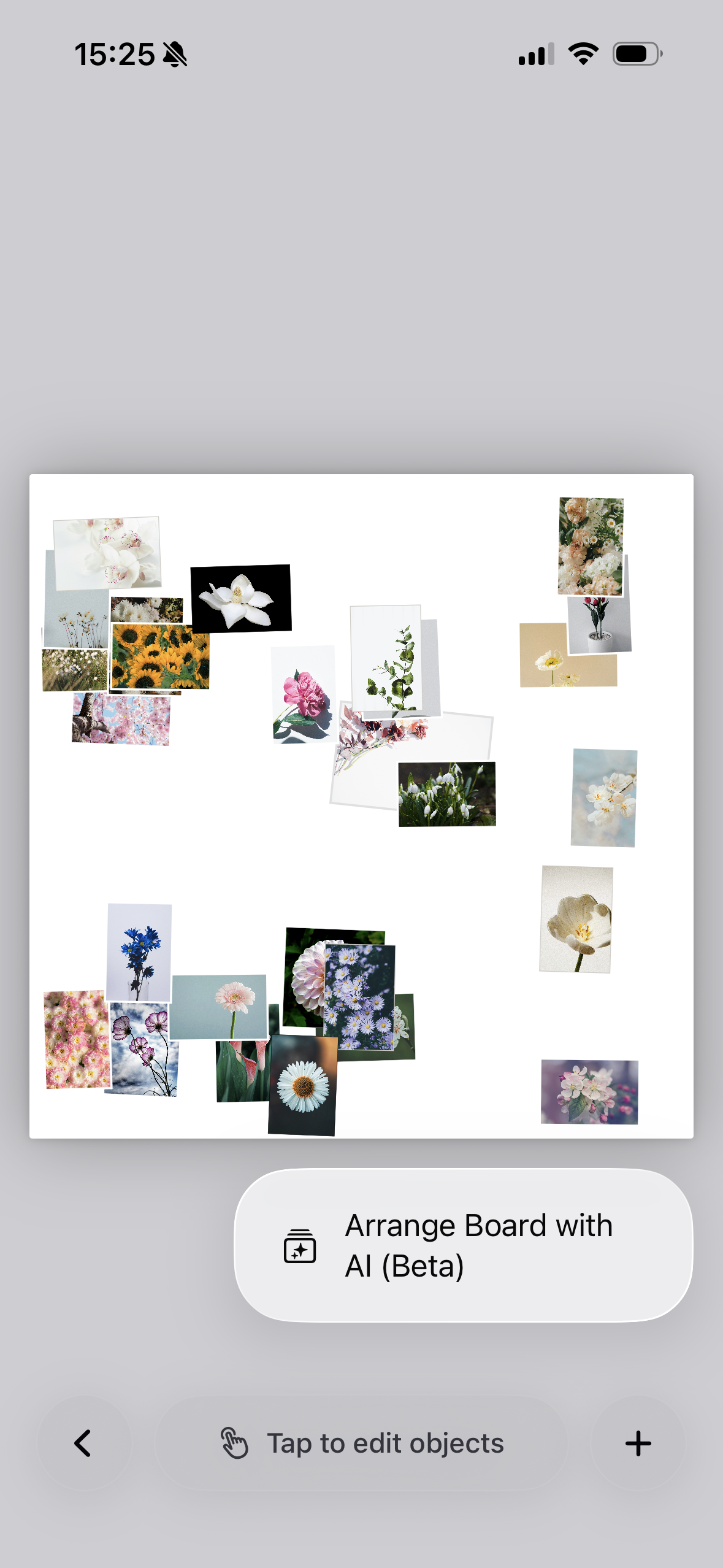 Flower mood board
